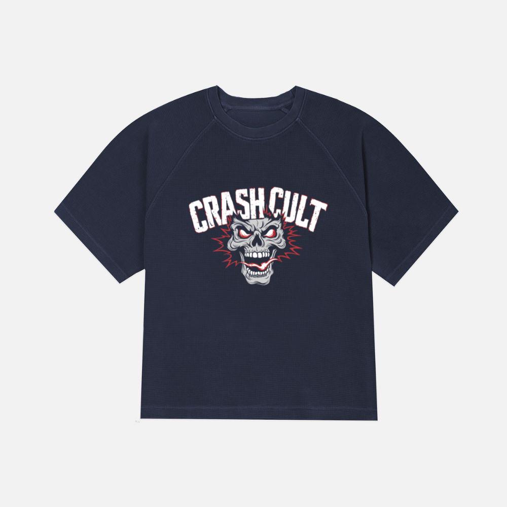 Crash Cult Skull Head Graphic T-Shirt - Image 3