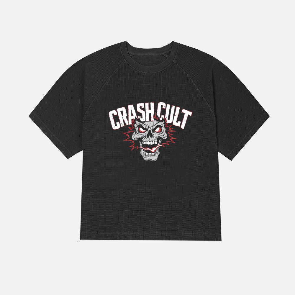 Crash Cult Skull Head Graphic T-Shirt - Image 2