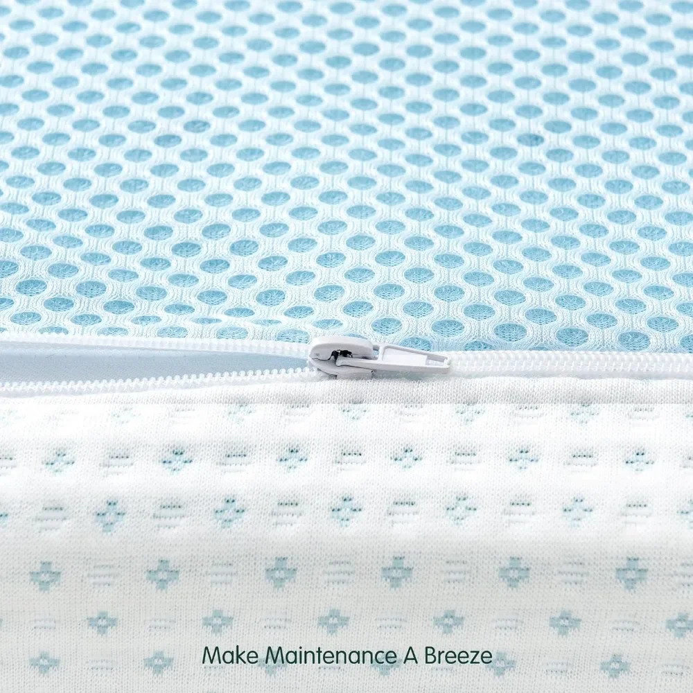 Memory Foam Mattress Topper Queen, 4 Inch Gel Foam Bed Topper with Rayon from Bamboo Cover, Ventilated Mattress Pad for Pressur - Image 5